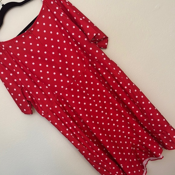 MISSLOOK 2XL Red Polka Dot Dress mini - Picture 7 of 9